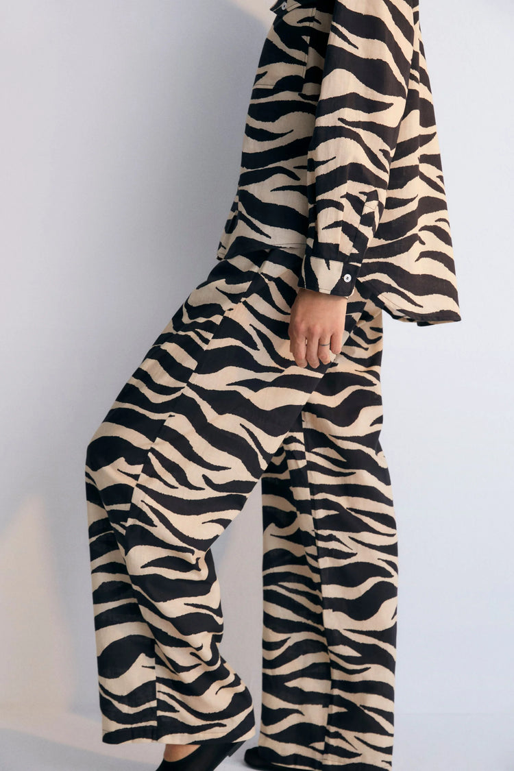 The New Society Kavala Pant zebra print