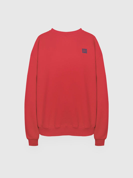 Laundry Lab Love Sweater red