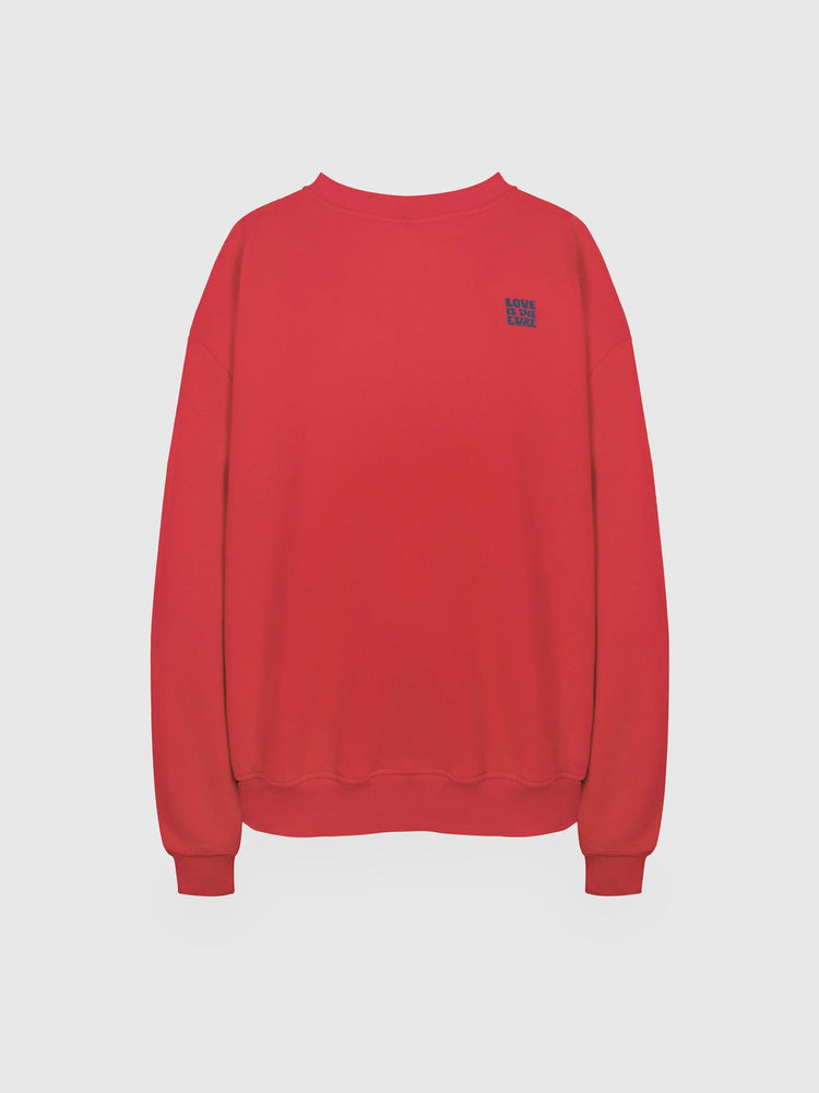 Laundry Lab Love Sweater red