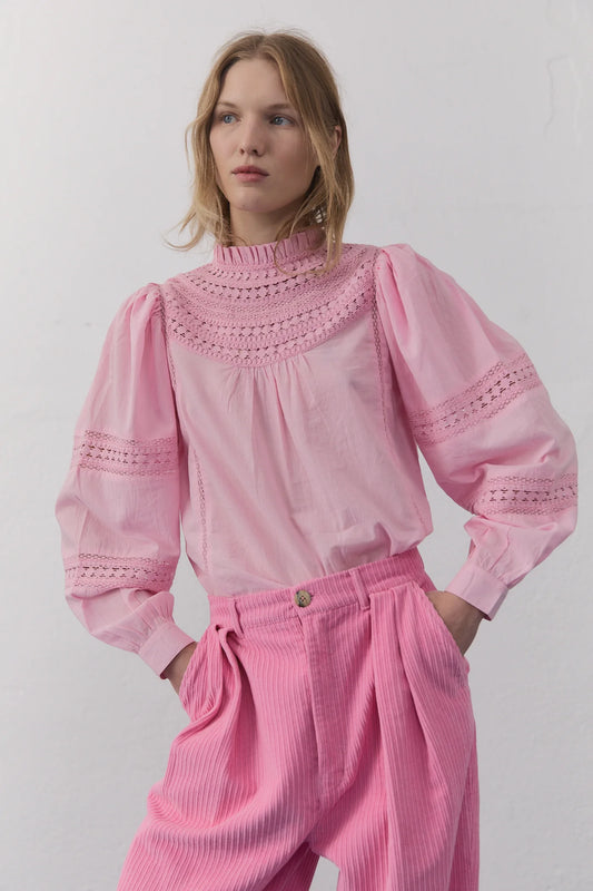 The New Society Paris Blouse blush pink