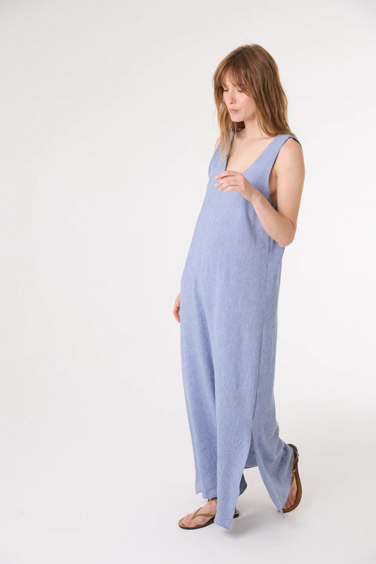 Sacrecoeur Romy Chambray Dress bleu