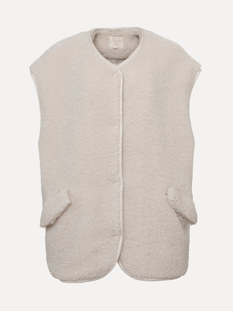 Les Soeurs Alexander Teddy Vest ecru