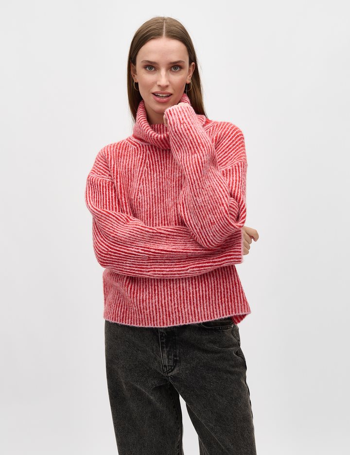 mbyM Kemina Hevelyn Knit red rose stripe