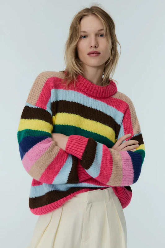 The New Society Lund Jumper fucsia bloom