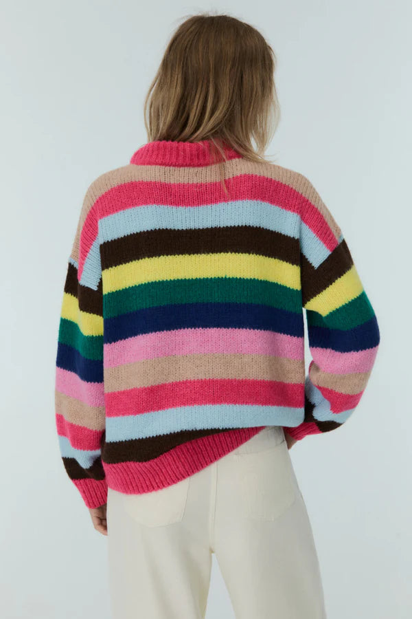 The New Society Lund Jumper fucsia bloom